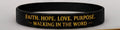 Faith. Hope. Love. Purpose. Walking in the Word Bracelet
