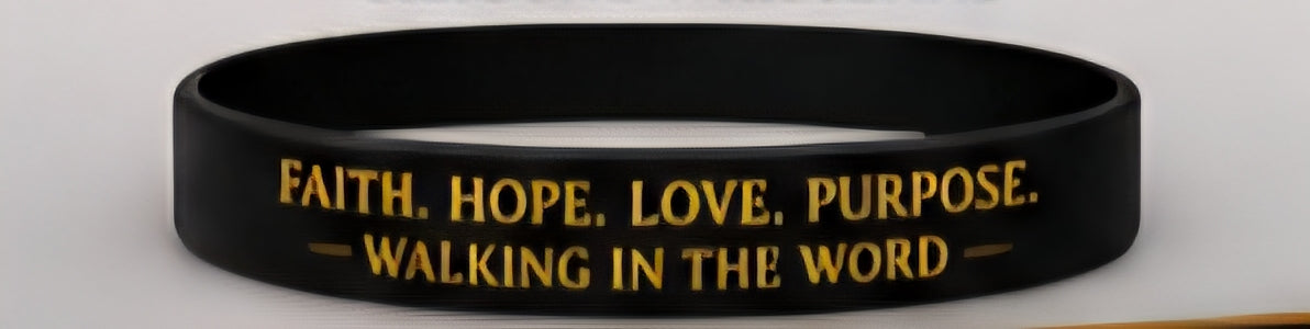 Faith. Hope. Love. Purpose. Walking in the Word Bracelet
