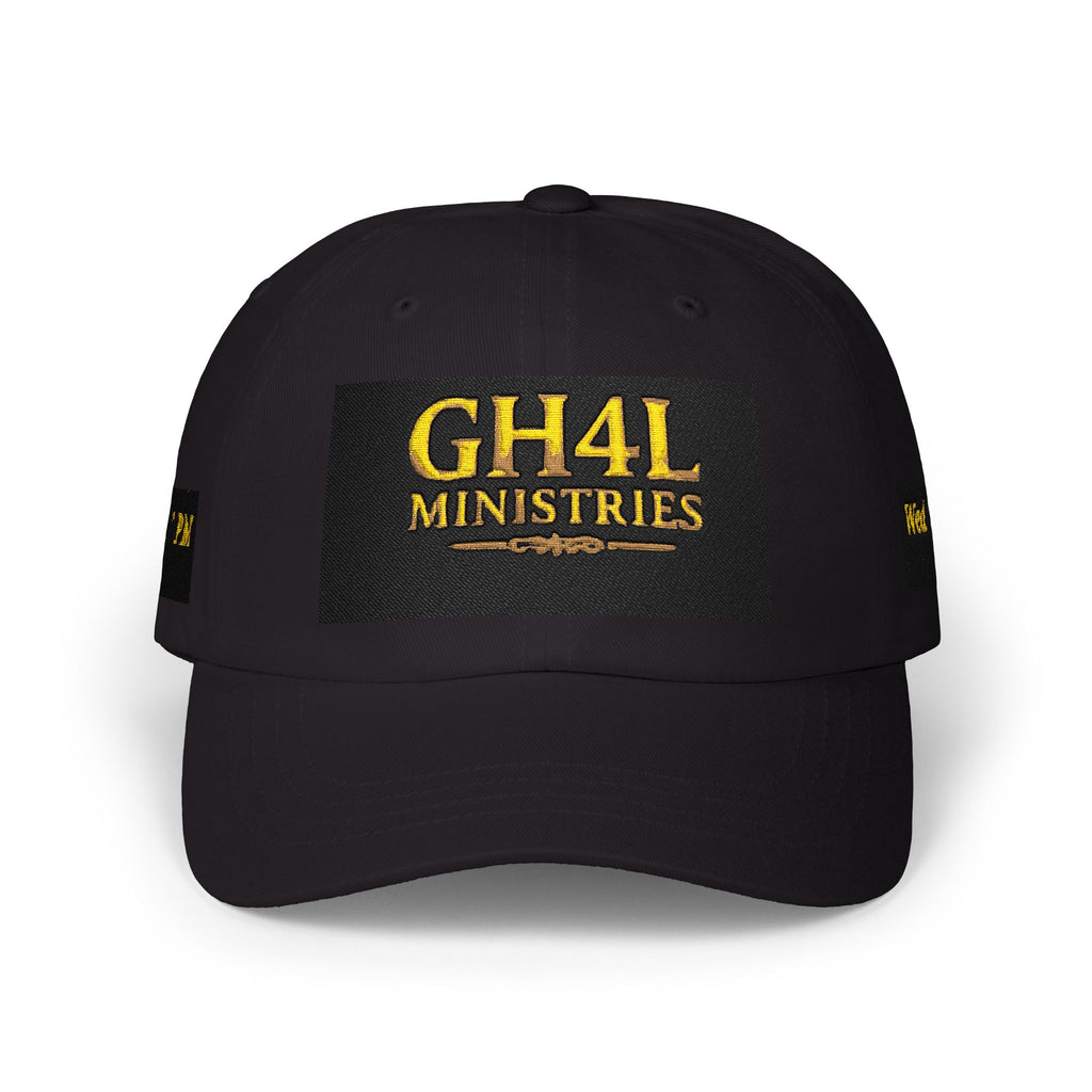 Classic Dad Cap — GH4L Ministries Embroidered Hat (White)