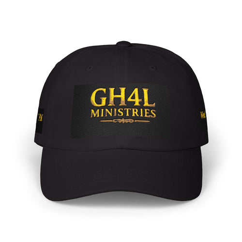 Classic Dad Cap — GH4L Ministries Embroidered Hat (White)