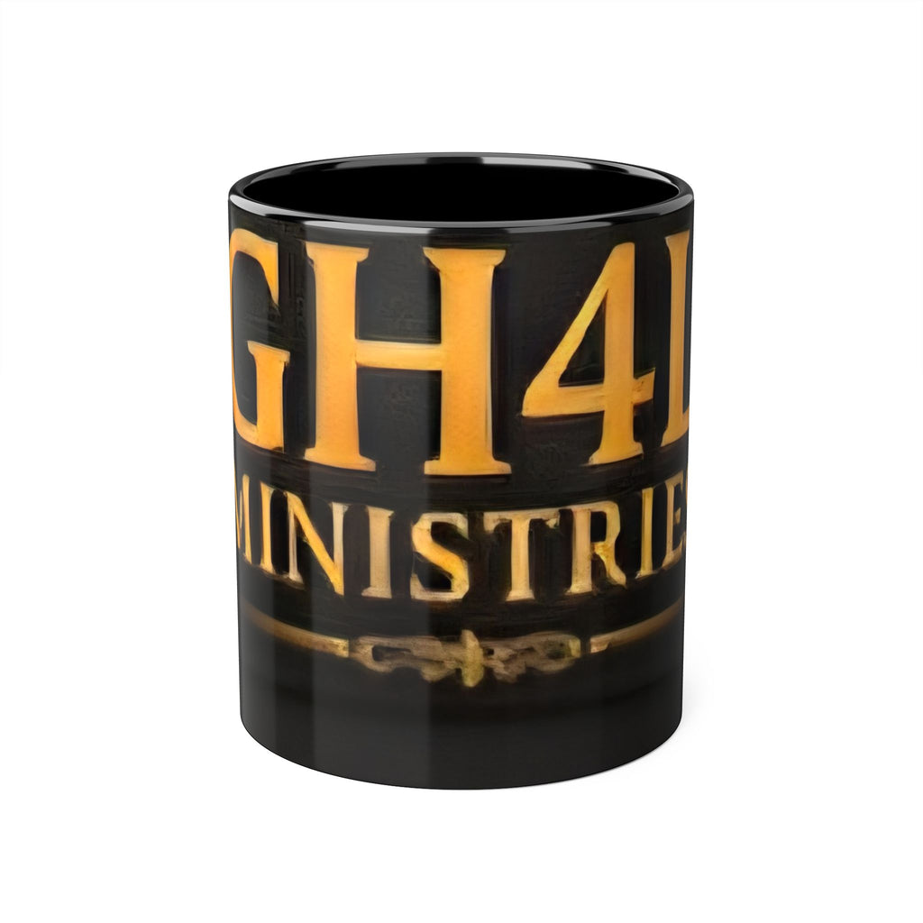 Accent Mug — GH4L Ministries Black & Gold Coffee Cup