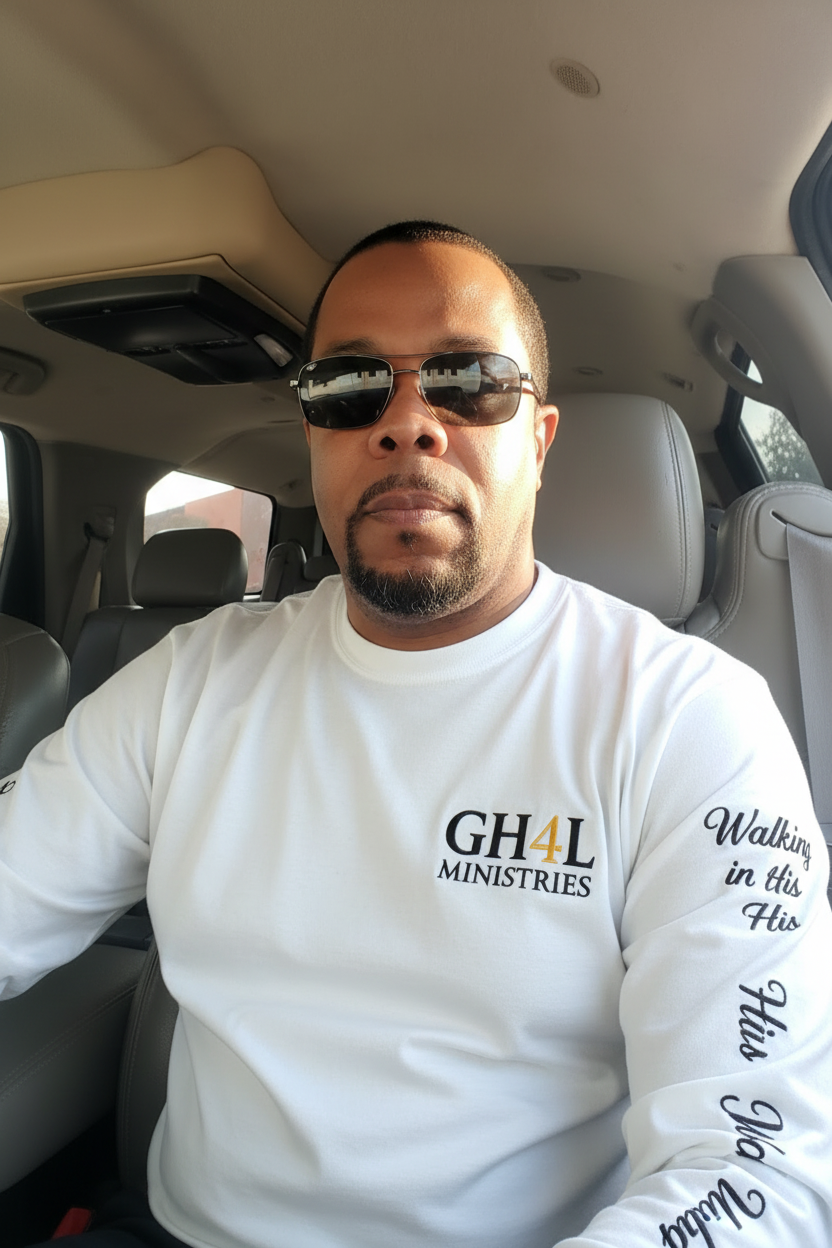 GH4L Ministries White Long Sleeve Tee